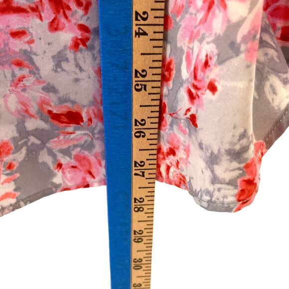 Garnet Hill 6 Pink Floral Washable Silk Camisole Blouse Cami Tank Women Tank Top - Picture 6 of 10